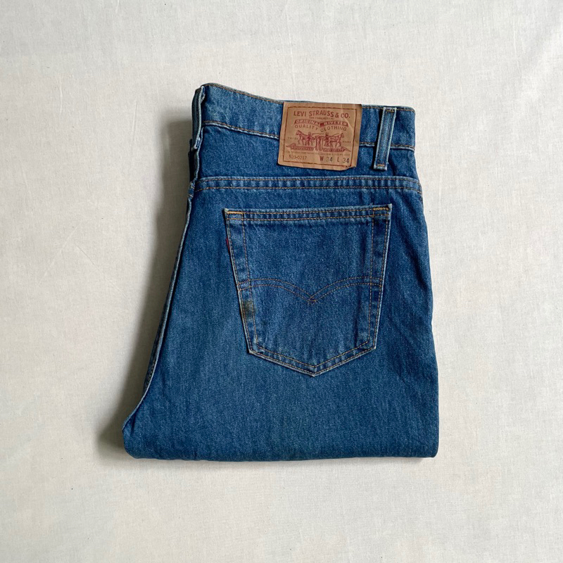 美國製造 90s Levi’s 520-0217 Denim Jeans 純棉丹寧 自然色落 直筒牛仔褲 vintage