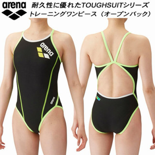 現貨 S號 M號 L號 O號 BKYL 日本代購 ARENA SAR-4100W 彩虹標 練習 競技 抗氯 泳衣 比賽