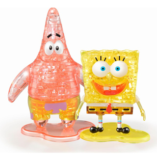 <熊葛> 全新正版現貨 crystal gallery 海綿寶寶 SpongeBob 派大星 透明拼圖 立體拼圖 拼圖