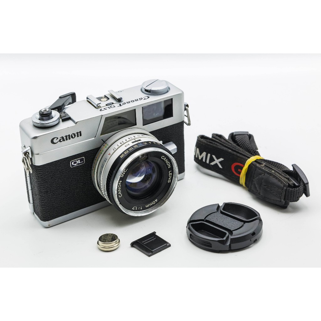 二手新中古:經典Canon QL17 二代 40mm F1.7大光圈 旁軸相機 消失的情人節 窮人徠卡七劍8.5成新