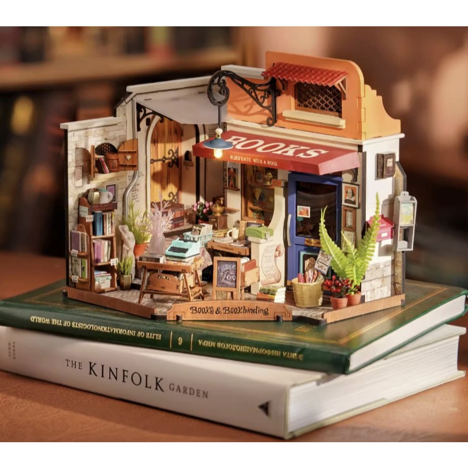 [若態 Rolife Robotime ] DIY  木製微型房屋 模型屋 轉角書店 袖珍屋 禮物 微縮模型