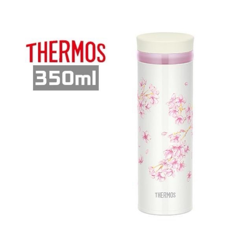 現貨 日本代購 日本製 THERMOS 膳魔師 粉紅 櫻花 保溫杯 保溫瓶 不鏽鋼 隨身瓶350ml 環保杯 限定 輕量