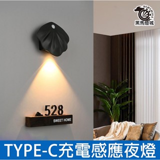 人體感應夜燈【黑馬燈城】臺灣現貨含發票【A138】充電夜燈 LED感應燈 小夜燈 磁力吸附 光控感應燈 走廊燈 樓梯燈