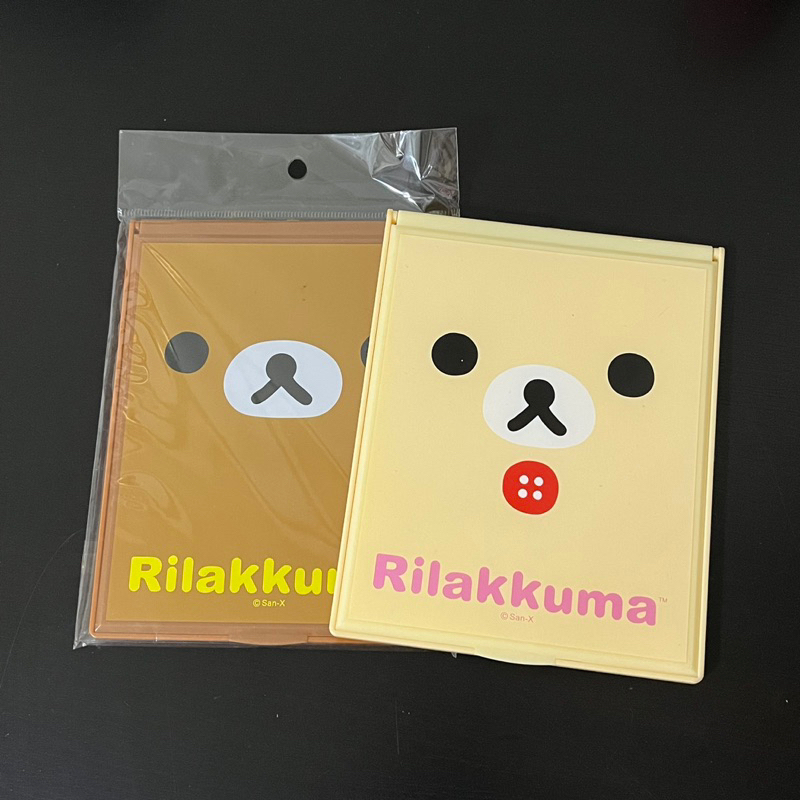 Rilakkuma拉拉熊/懶懶熊鏡子/30cm化妝鏡/方鏡/折疊鏡子/補妝鏡/攜帶式/桌面可立式/手持式/宿舍