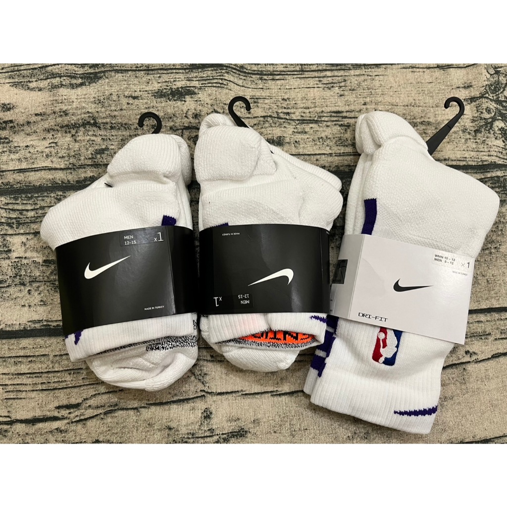 Nike NBA Power Grip  球員版 菁英襪 籃球襪  湖人 太陽 白 襪子 無市售