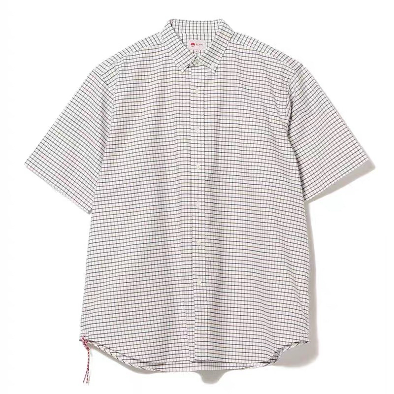 BEAMS JAPAN 細格紋短袖襯衫