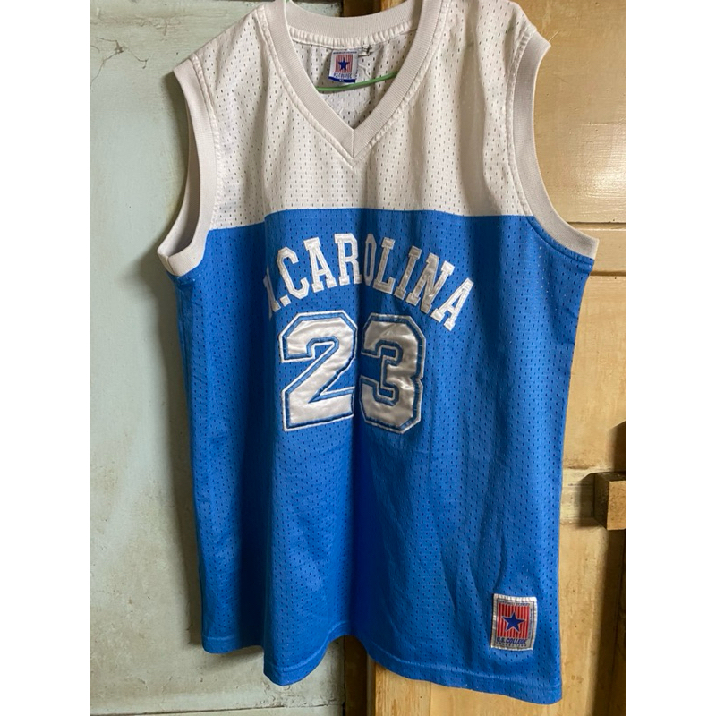 U.s.college NCAA 美國大學 北卡羅來納大學 23號藍白配色電繡籃球球衣