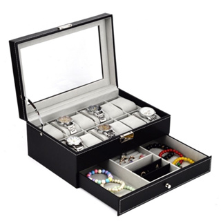 皮革 雙層手錶盒 3 / 6/10 入錶盒 G-Shock BaByG 各種錶款 眼鏡展示盒 首飾盒