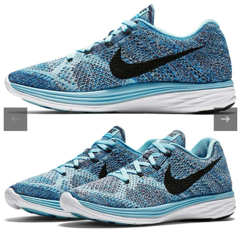 🇺🇸美國購入 NIKE FLYKNIT LUNAR 3 BLUE BLACK - 698182404