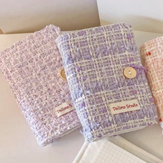 現貨💜紫色系好看の文藝彩色編織活頁筆記本/手帳本A7尺寸｜Cheapx.不撞｜