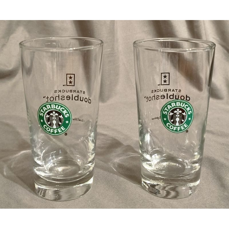 星巴克Starbucks 舊logo 冰搖內用玻璃杯