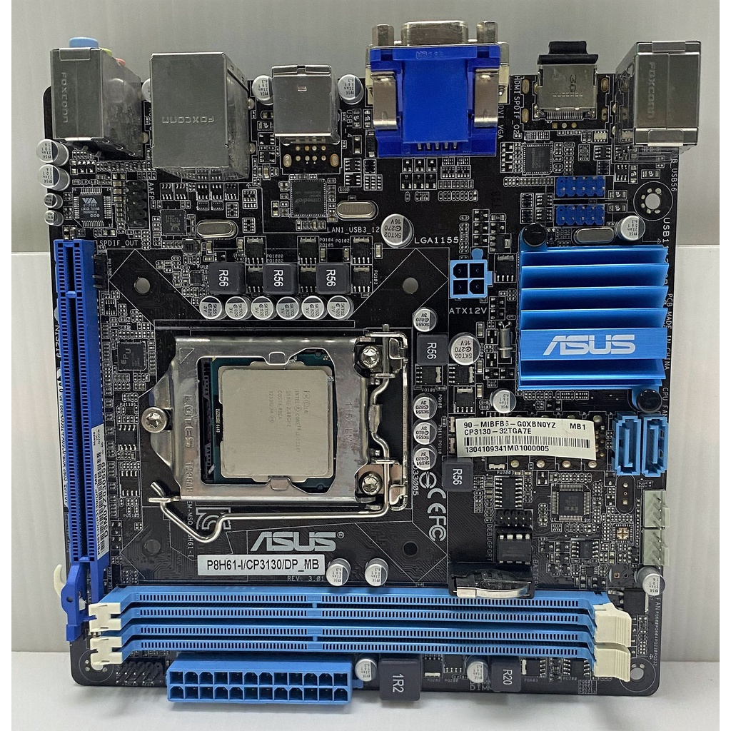 立騰科技電腦~ ASUS P8H61-I/CP3130/DP_MB - 1155主機板