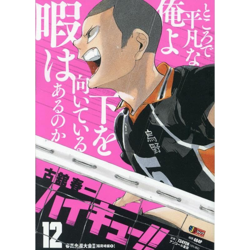 [TP小屋] (全新有貨) 日文漫畫 排球少年!! JUMP REMIX 新封面版 第12卷 春高全國大會2 田中龍之介