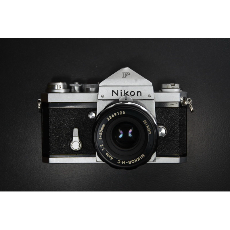 【經典古物】NIKON 大F 富士山頭取景器 NIKKOR-H Auto 50mm F2 單反 銀機 單機身 底片相機