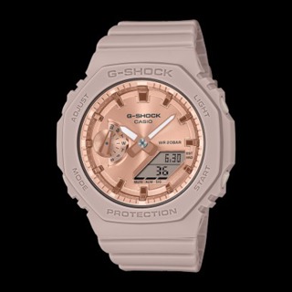 []錶子$行頭[] CASIO 卡西歐 G-SHOCK 八角形錶殼 粉紅金雙顯腕錶 - (GMA-S2100MD-4A)