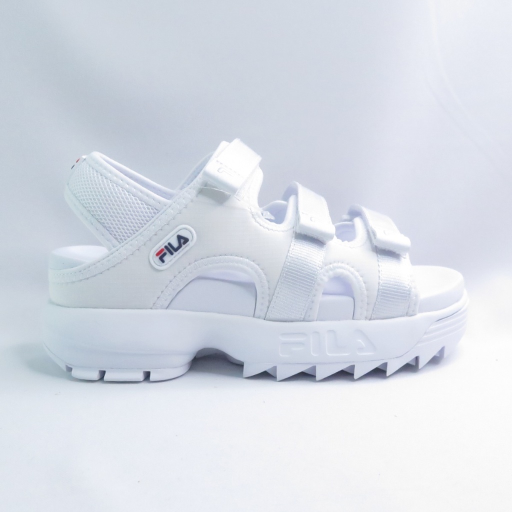 FILA 5S138Y125 Disruptor SD Puffy 女 涼鞋 鋸齒 厚底增高 白【iSport愛運動】