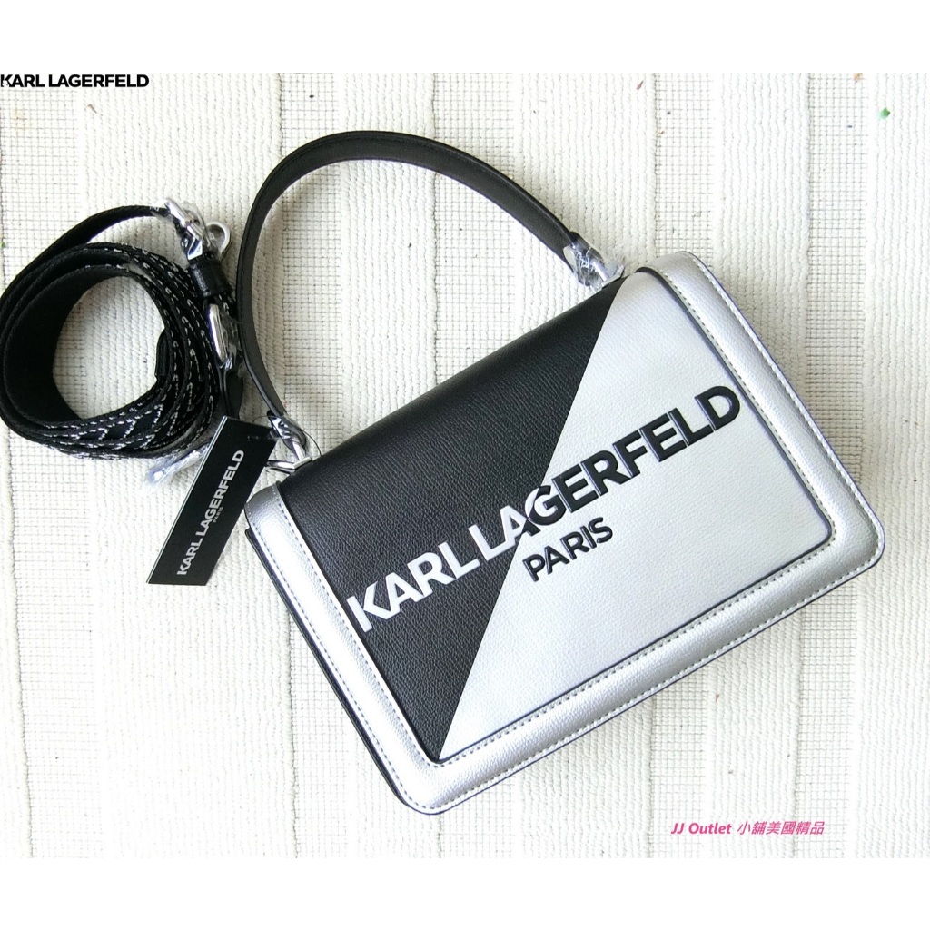 [美國直寄 Karl Lagerfeld, 現貨]全新卡爾·拉格斐(老佛爺)手提/斜背包(附購證)