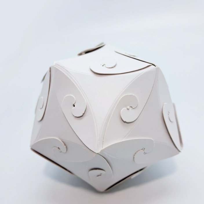 U-Card 彩球 DIY-(三角形-白色) 任意組合 免工具 DIY摺製即可 簡單好玩 教材 紀念品 活動贈品