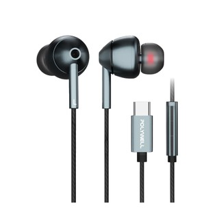 【附發票】POLYWELL Type-C 耳塞式HiFi有線耳機麥克風 32bit 適用安卓 iPhone 筆電