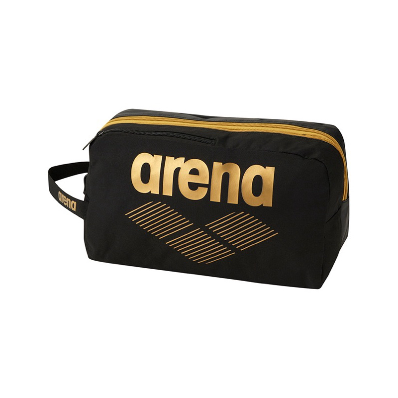 現貨 日本代購 Arena AEAWJA53 黑金色 游泳袋 兩室 分隔 裝備袋 配件包 防水袋 收納包 鞋袋 泳衣袋