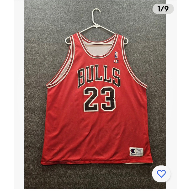 麥可喬登Michael Jordan 芝加哥公牛Champion紅白色雙面穿籃球衣