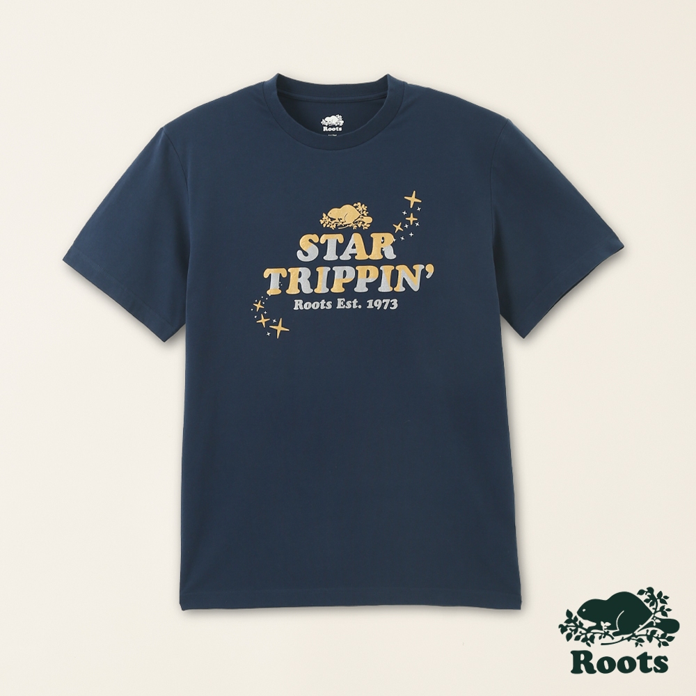 【Roots】男裝-星際遨遊系列 文字設計短袖T恤