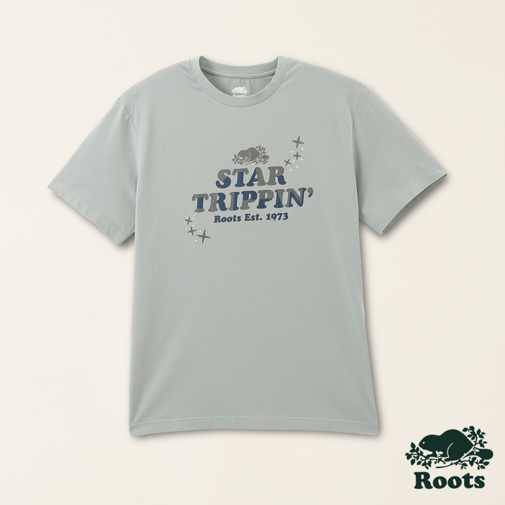 【Roots】男裝-星際遨遊系列 文字設計短袖T恤