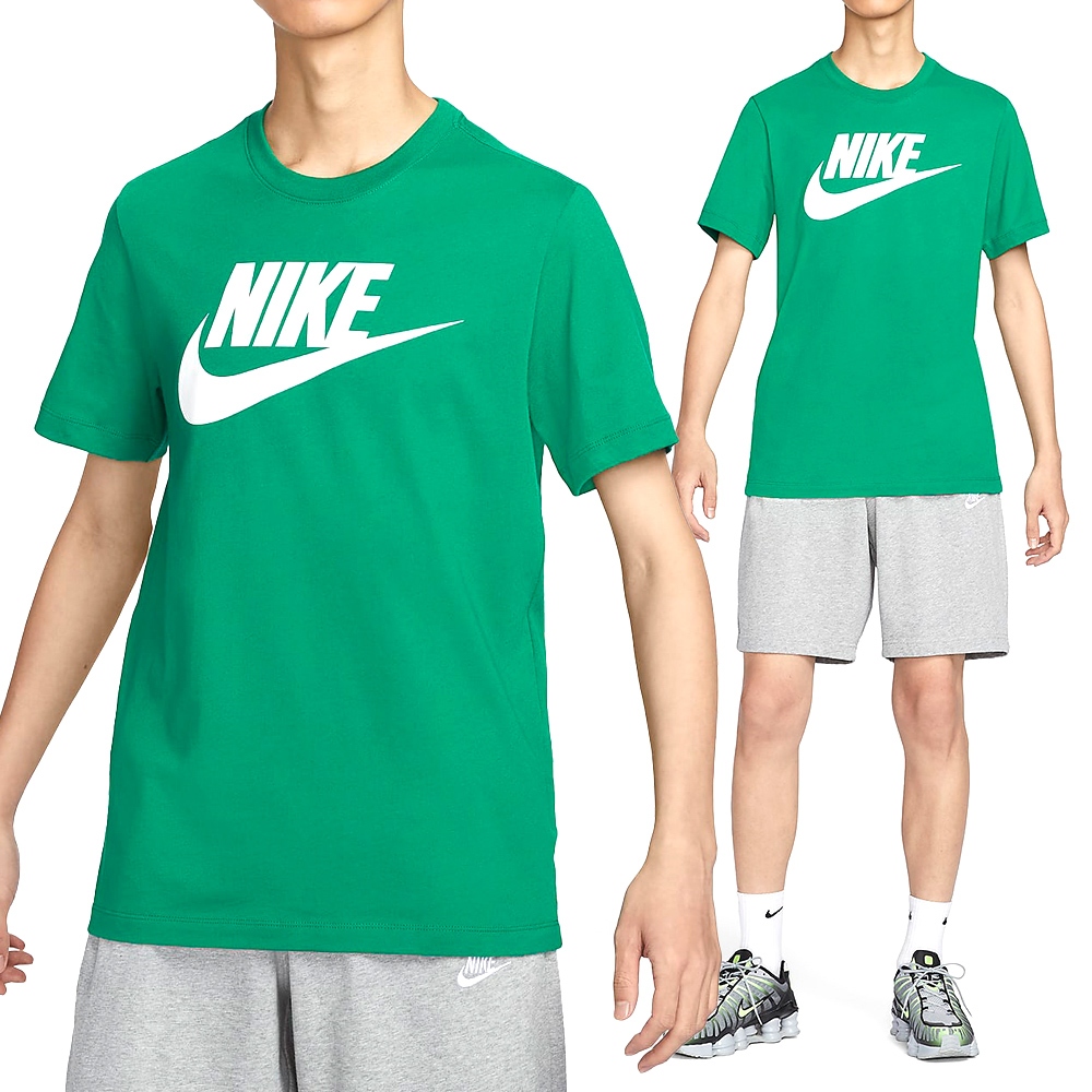 Nike As M Nsw Tee Icon Futura 男款 綠色 圓領 上衣 運動 短袖 AR5005-365