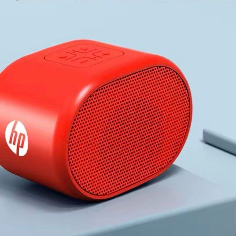 【快速出貨】HP惠普BTS01迷你藍牙音箱/紅色小鋼炮/ 攜帶型多功能低音小巨炮/防水防塵/支援USB及收音機