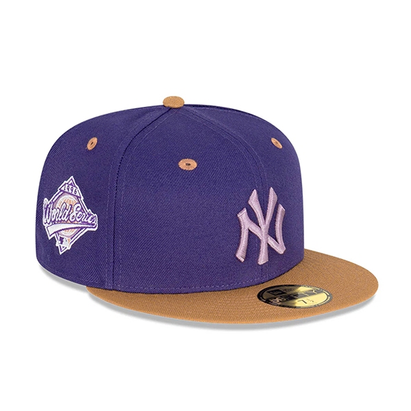 【NEW ERA】MLB 紐約 洋基 1996世界大賽 雙色 紫色 卡其沿 59FIFTY【ANGEL NEW ERA】