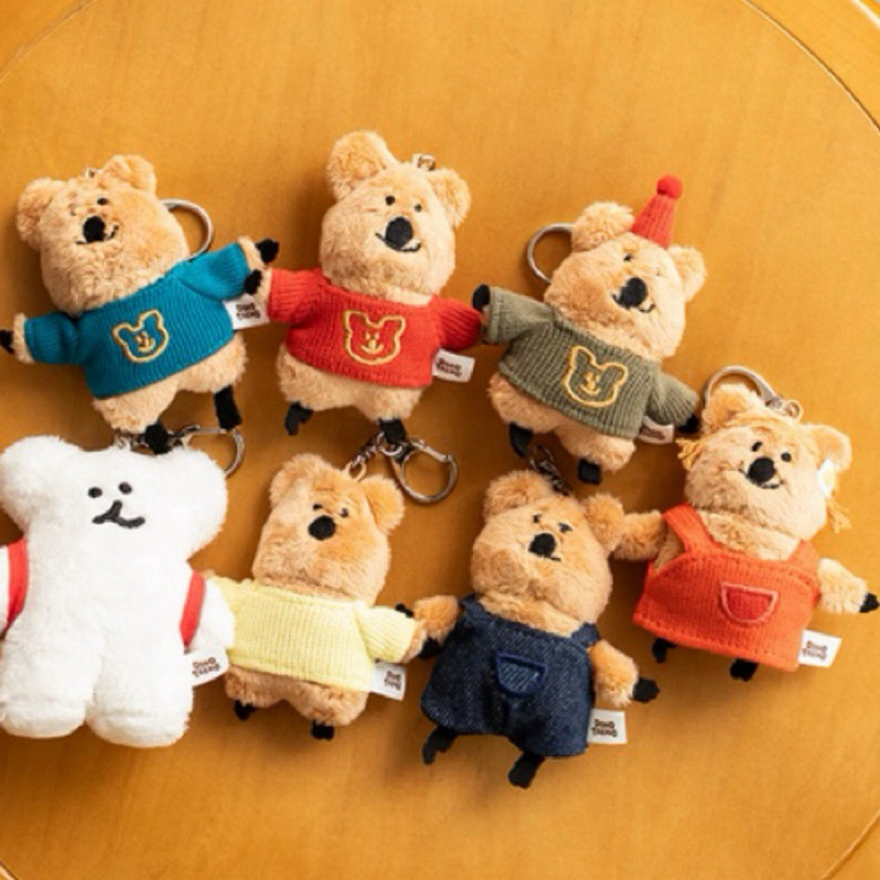 現貨📦🙌🏻  韓國代購 正版  Dinotaeng  Quokka 袋熊 鑰匙圈 娃娃