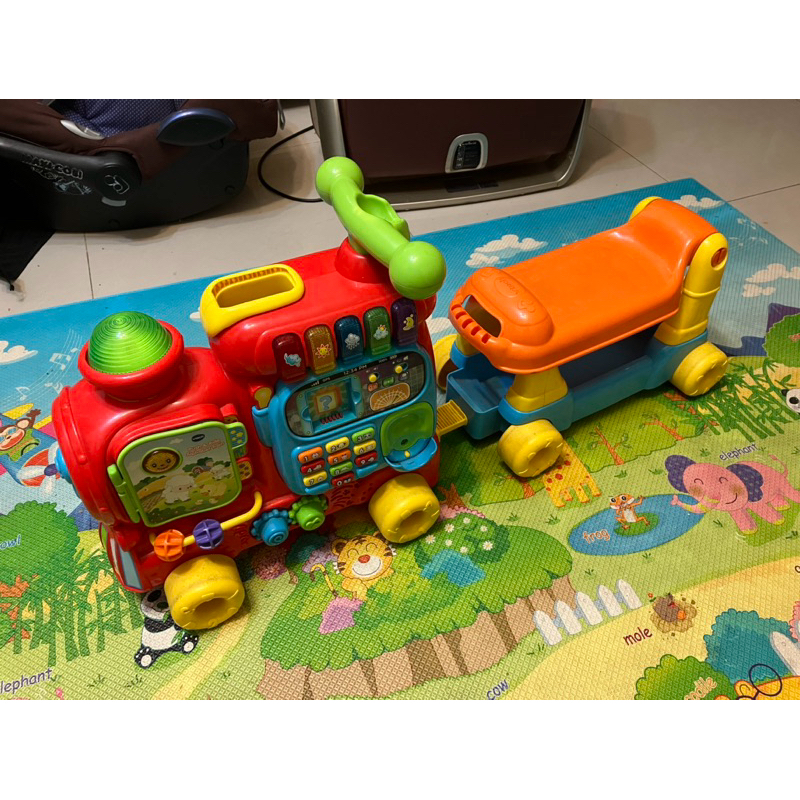 vtech 歡樂積木學習車 二手