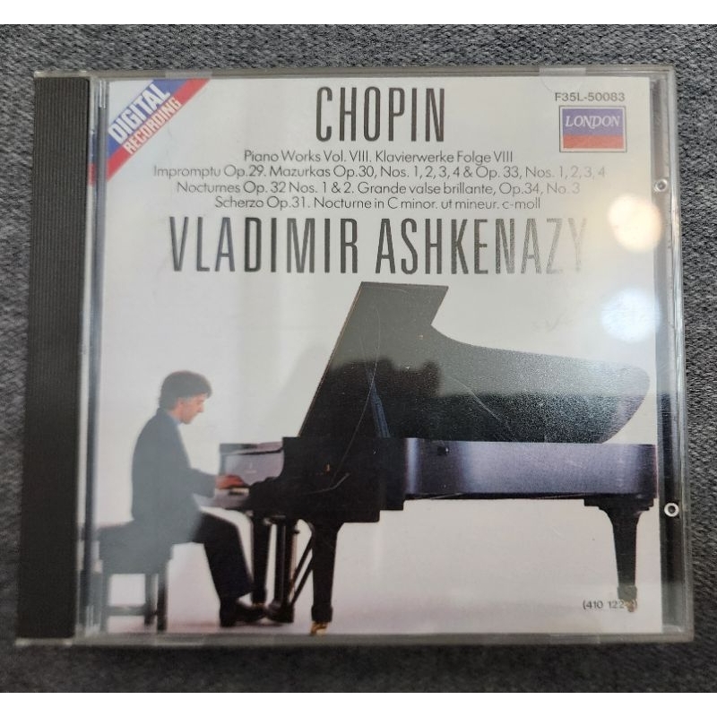 （企鵝三星）Ashkenazy 阿胥肯納吉 - Chopin蕭邦鋼琴名曲集版1984年 西德全銀圈版