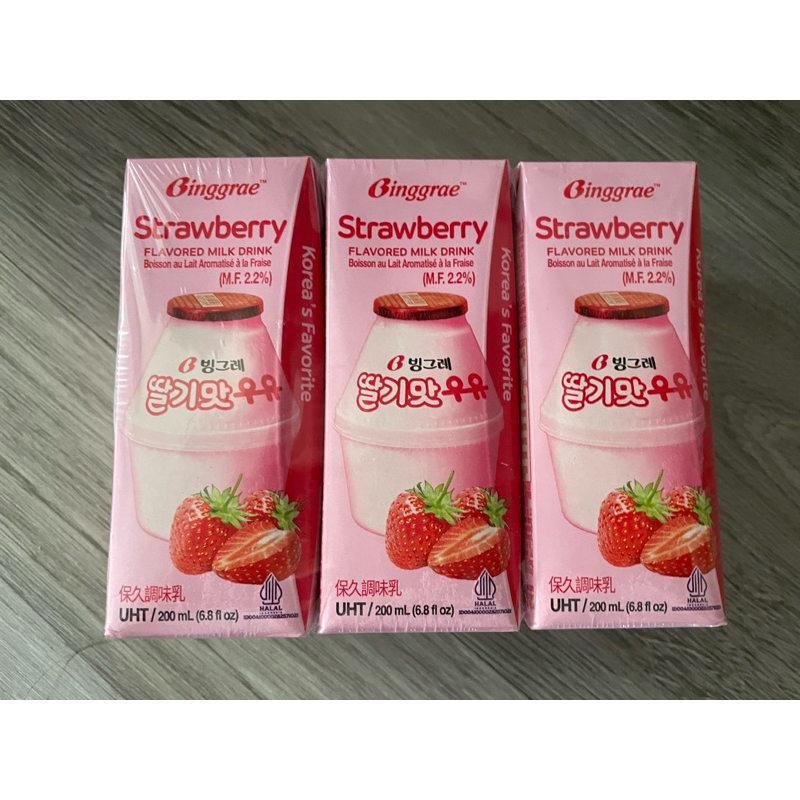 Binggrae韓國草莓牛奶(效期113/10/12）
