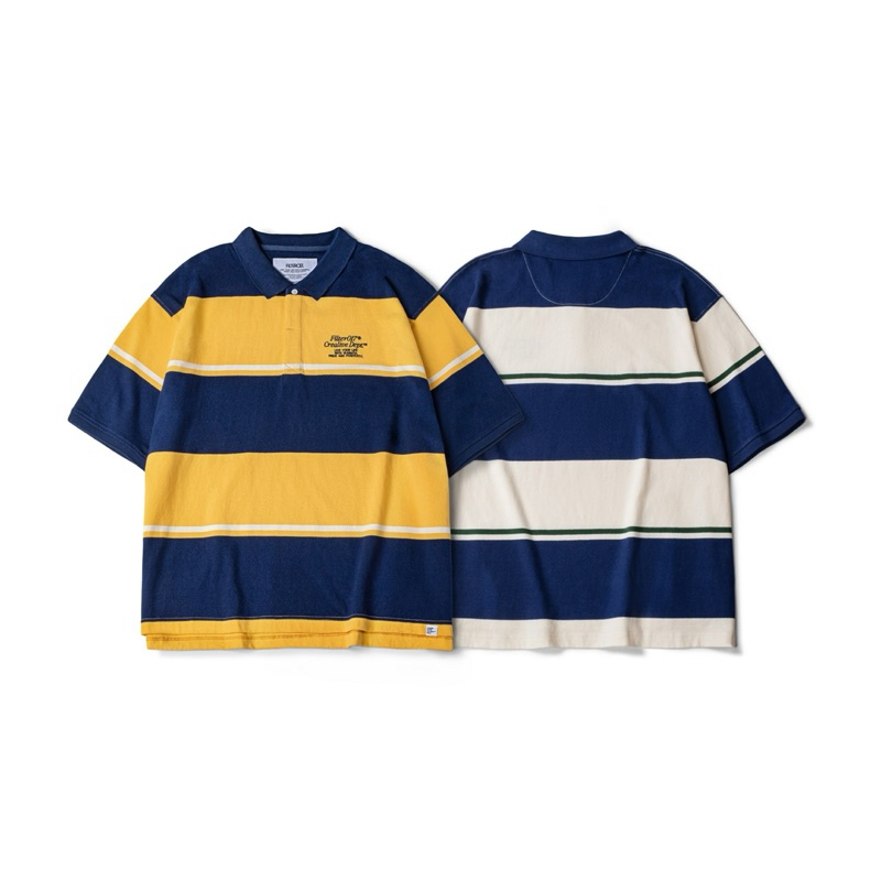 FILTER017 Striped Polo Shirt 針織條紋POLO衫