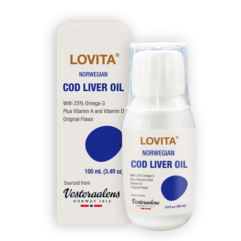 Lovita愛維他 挪威液體鱈魚肝油(100ml) (DHA EPA Omega3 Vesteraalens)