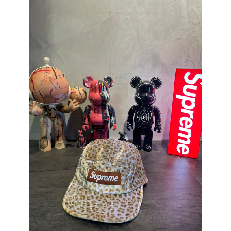 Supreme Leopard Velvet Camp Cap 