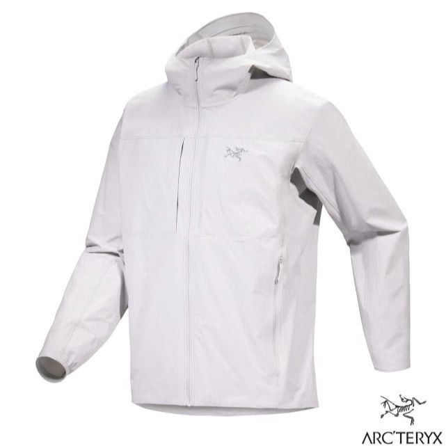 【ARCTERYX 始祖鳥】男 款防風防潑水透氣連帽風衣外套 Gamma 機車夾克_沈靜灰_X000007741