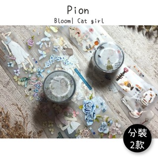 Pion｜Bloom / Cat girl ｜分裝紙膠帶