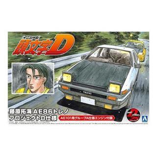 AOSHIMA 青島 1/24 頭文字D 藤原拓海 AE86 ProjectD仕樣 東海模型