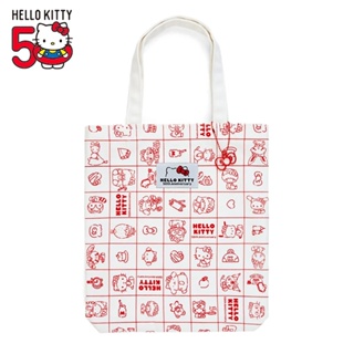 Sanrio 三麗鷗 Hello Kitty 50周年 帆布手提袋 托特包 三麗鷗家族 129640A