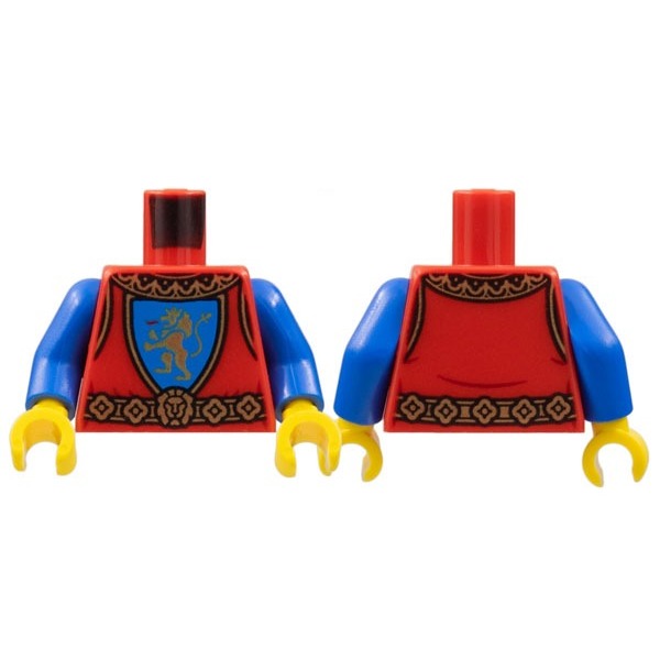 【樂高大補帖】LEGO 樂高 紅色 獅國 城堡 騎士 士兵 身體【973pb4841c01/10305】