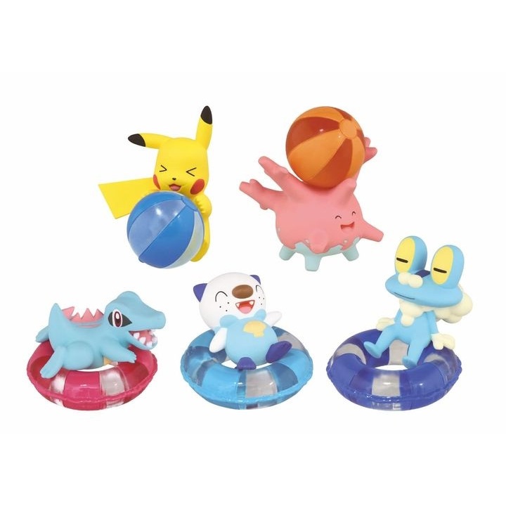 ~出清小館~現貨 日版 寶可夢 精靈寶可夢 皮卡丘 太陽珊瑚 小鋸鱷 水水獺 夏天 海灘 刺眼陽光
