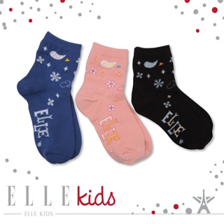 【ELLE KID’S】可愛小花童襪 襪子 棉襪 兒童襪 男童襪 女童襪