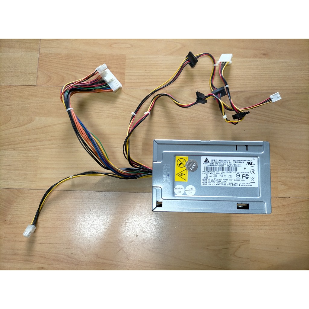 L.電源供應器-台達電 DPS-250AB-22 E  250W 12公分風扇 SATA 顯卡   直購價50