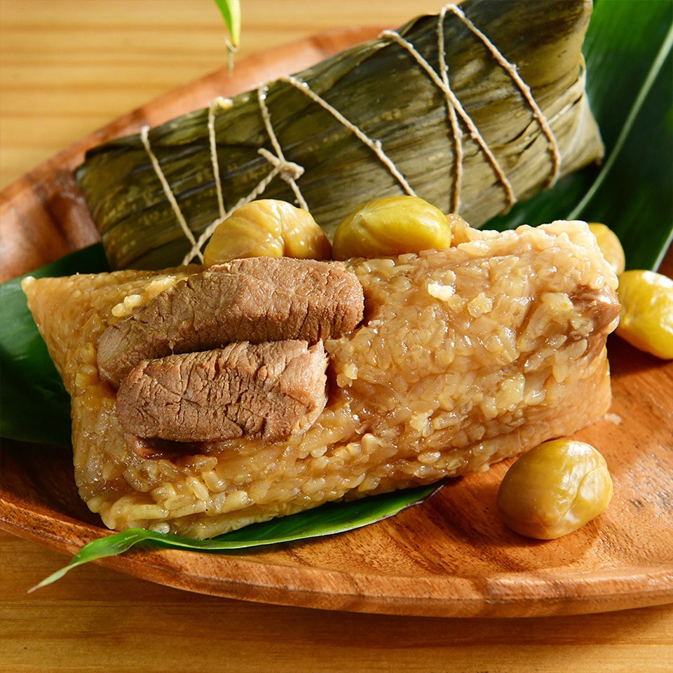 鮮食家|南門市場 立家湖州粽 湖州栗子鮮肉粽 200g*2入/袋 端午節 肉粽 粽子 現貨+預購