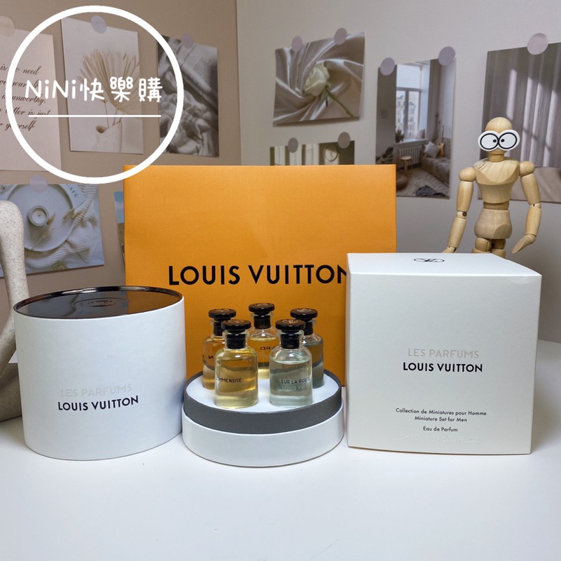 代購 LOUIS VUITTON LV 男性淡香精 迷你香水套裝五件組圓筒禮盒 10ml*5 香水