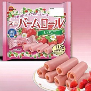 台灣現貨！（食品可跟食品類和日本代購併單獨立出貨） 日本🇯🇵北日本草莓蛋糕捲108g