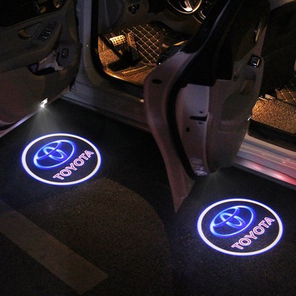 豐田專用迎賓燈 toyota門燈投影燈改裝投影門燈Camry Altis WISH Prius Corolla FT86