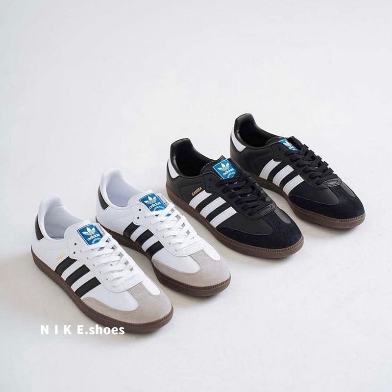 Adidas Originals Samba OG 黑白灰 白藍 黑白 麂皮 德訓鞋 休閒鞋 B75807 B75806